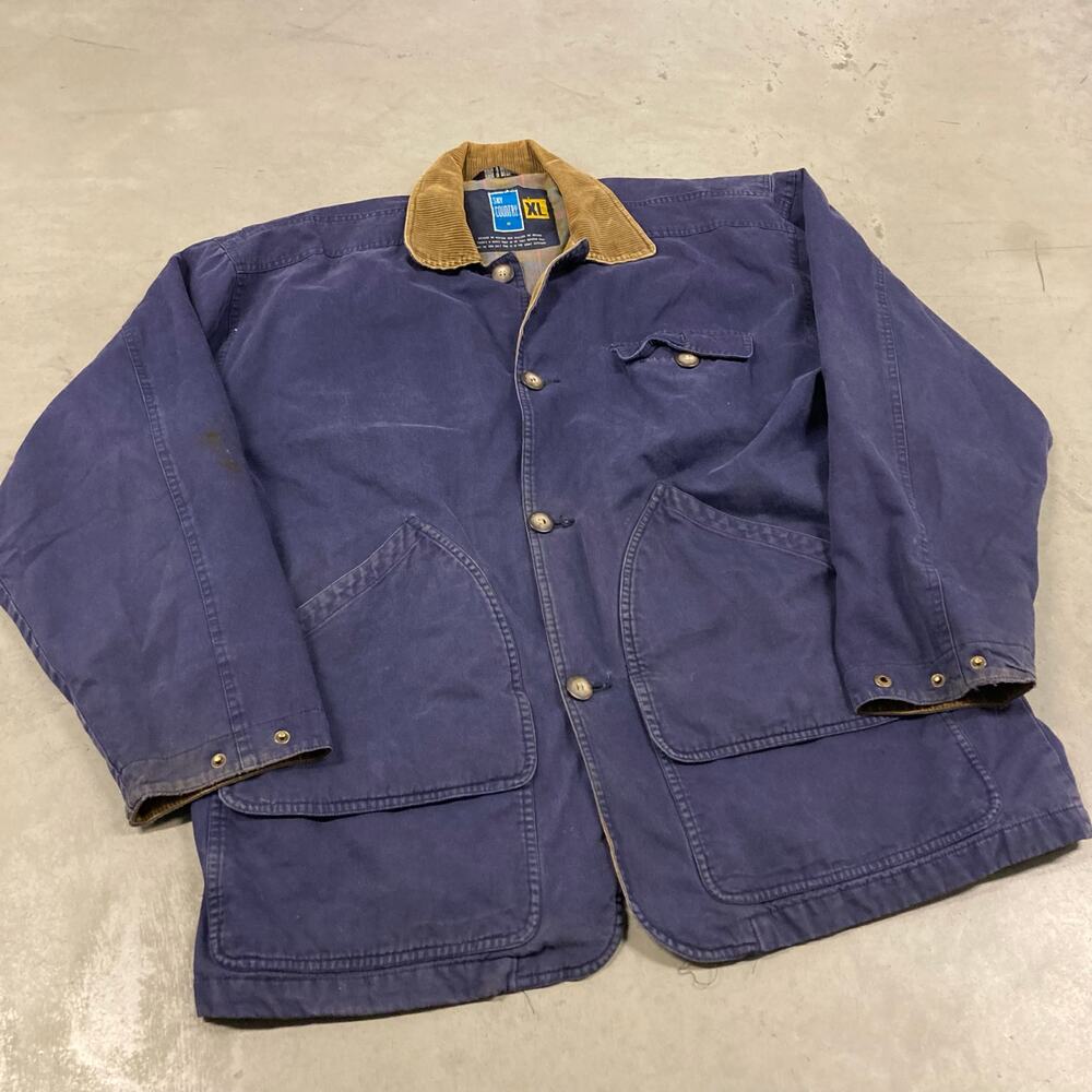 vintage 90s sky country barn chore jacket